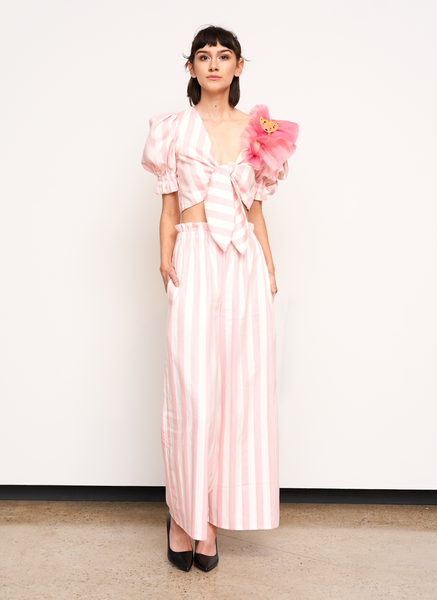 Pink/White Stripe Romeo Pants – maisoncorazon